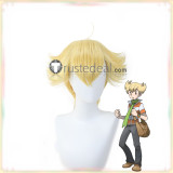 Pokemon Barry Skyla Maxie Clair Blue Red Styled Cosplay Wig