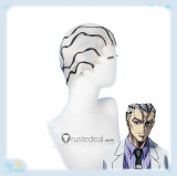 Jojo's Bizarre Adventure Yoshikage Kira Jotaro Kujo Black Silver Styled Cosplay Wig