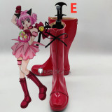 Tokyo Mew Mew Ichigo Momomiya Mew Strawberry Masaya Aoyama Blue Knight Blue Red Cosplay Boots Shoes