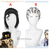 Jojo's Bizarre Adventure Yoshikage Kira Jotaro Kujo Black Silver Styled Cosplay Wig
