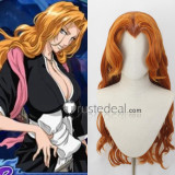 Bleach Matsumoto Rangiku Long Orange Blonde Styled Cosplay Wigs