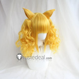Pretty Cure PreCure Amanogawa Kirara Nagomi Yui Cure Precious Cure Sparkle Cure Peace Ellee-chan Cure Majesty Yellow Orange Ponytails Cosplay Wig
