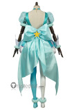 Pretty Cure PreCure Haruno Haruka Cure Flora Hagoromo Lala Cure Milky Blue Pink Cosplay Costumes