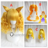 Pretty Cure PreCure Amanogawa Kirara Nagomi Yui Cure Precious Cure Sparkle Cure Peace Ellee-chan Cure Majesty Yellow Orange Ponytails Cosplay Wig