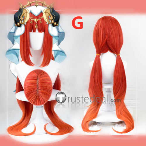 Genshin Impact Tighnari Nilou Collei Dori Nahida Fischl Blonde Pink Red Silver Green Cosplay Wigs Ears