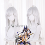 Genshin Impact Sumeru Candace Layla Cyno Silver White Blue Cosplay Wigs