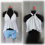 ZONE 00 Benten White Cosplay Costumes