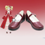 Black Butler Kuroshitsuji Elizabeth Midford Pink Brown Cosplay Boots Shoes