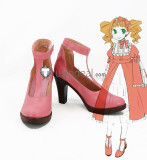 Black Butler Kuroshitsuji Elizabeth Midford Pink Brown Cosplay Boots Shoes