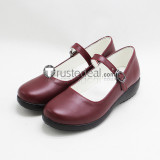Black Butler Kuroshitsuji Elizabeth Midford Pink Brown Cosplay Boots Shoes