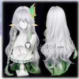 Genshin Impact Greater Lord Rukkhadevata Mika Schmidt Faruzan Kaveh Blue Blonde Silver Green Cosplay Wigs