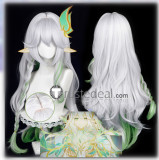 Genshin Impact Greater Lord Rukkhadevata Mika Schmidt Faruzan Kaveh Blue Blonde Silver Green Cosplay Wigs