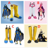 One Piece Vinsmoke Reiju Niji Sanji Yellow Pink Cosplay Shoes Boots