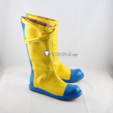 One Piece Vinsmoke Reiju Niji Sanji Yellow Pink Cosplay Shoes Boots