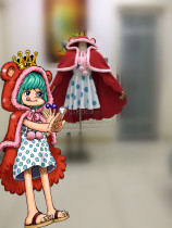 One Piece Sugar Red Cosplay Costume