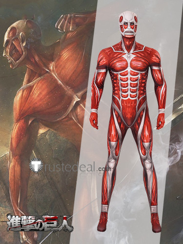 Attack on Titan Shingeki no Kyojin Giant Colossal Titan Suit Cosplay Costume