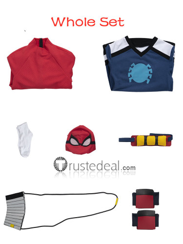 Spider-Man Freshman Year Peter Parker Hoodie Bodysuit Anime Cosplay Costume