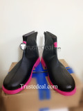 Vocaloid Sakura Mikuo Pink Black Cosplay Shoes Boots