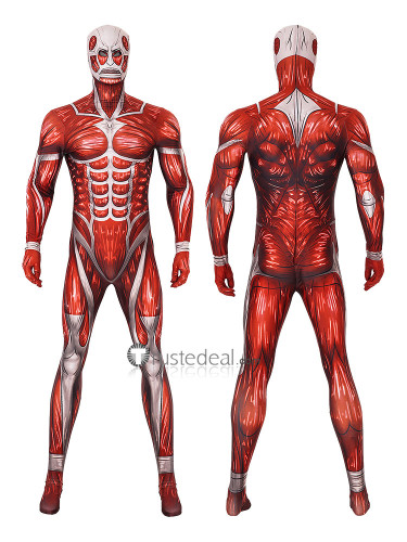 Attack on Titan Shingeki no Kyojin Giant Colossal Titan Suit Cosplay Costume