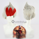 League of Legends LOL Rakan Xayah Sweetheart Valentine's Day Arcana Green White Pink Cosplay Wig Ears
