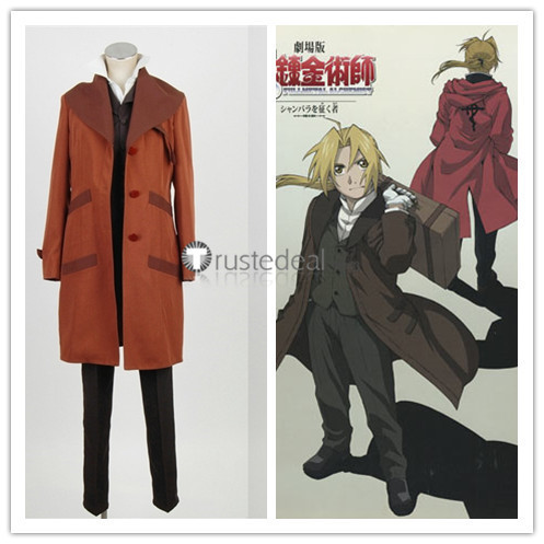 Fullmetal Alchemist the Movie Conqueror of Shamballa Edward Elric Movie Film Cosplay Costume