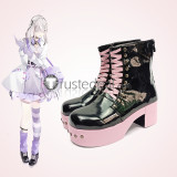 Vtuber Virtual Youtubers Sukoya Kana Maria Marionette Takane Lui Fulgur Ovid Red Pink Black Cosplay Shoes Boots