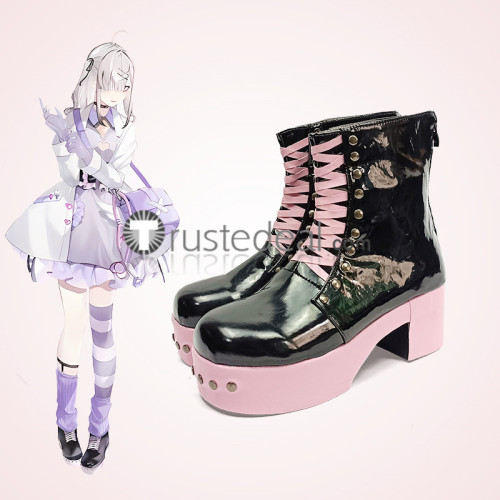Vtuber Virtual Youtubers Sukoya Kana Maria Marionette Takane Lui Fulgur Ovid Red Pink Black Cosplay Shoes Boots