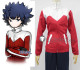 Pokemon BW2 Black and White Version 2 Rival Hugh Red Cosplay Costume