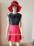 Pokemon X and Y Trainer Serena Red Black Cosplay Costume
