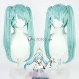 Genshin Impact Greater Lord Rukkhadevata Mika Schmidt Faruzan Kaveh Blue Blonde Silver Green Cosplay Wigs