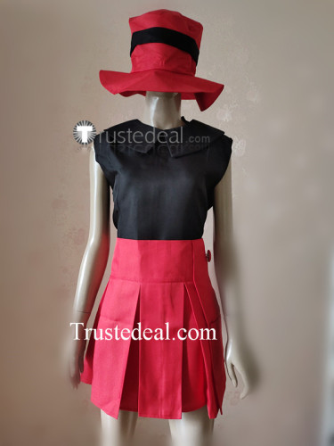 Pokemon X and Y Trainer Serena Red Black Cosplay Costume