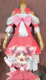 Puella Magi Madoka Magica Kaname Madoka Transparent Pink Cosplay Costume