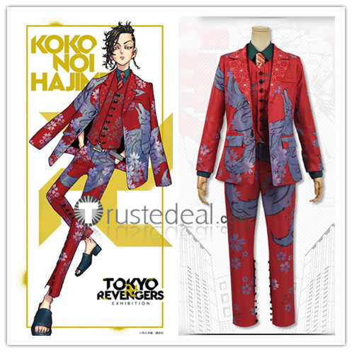 Tokyo Revengers Exhibition Hajime Kokonoi Taiju Shiba Seishu Inui Cosplay Costumes