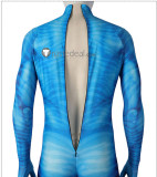 Avatar 2 The Way of Water Jake Sully Blue Bodysuit Tail Cosplay Costume