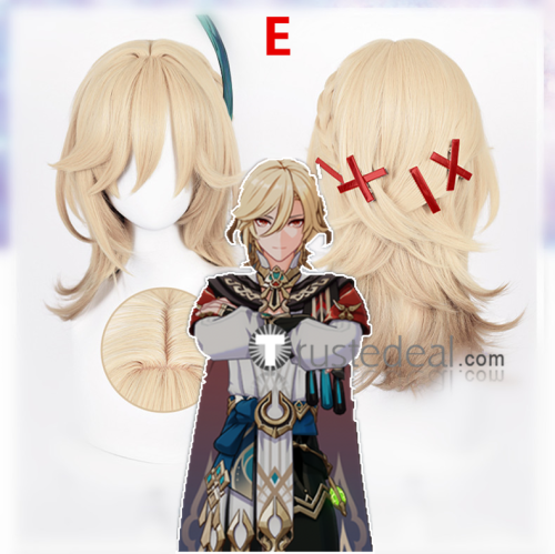 Genshin Impact Greater Lord Rukkhadevata Mika Schmidt Faruzan Kaveh Blue Blonde Silver Green Cosplay Wigs