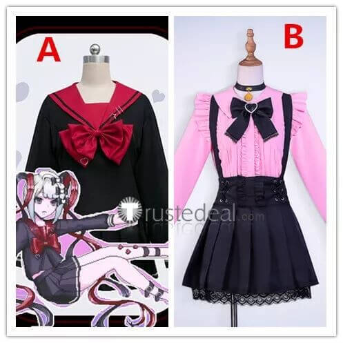 Needy Streamer Overload NEEDY GIRL OVERDOSE OMGkawaiiAngel chan KAngel Sailor Black Pink Cosplay Costume