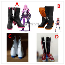 League of Legends LOL New SKin Battle Academia Ezreal Lux Katarina Jayce Cosplay Boots Shoes