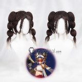 Genshin Impact Wanderer Scaramouche Kaveh Eremite Desert Clearwater Brown Blonde Blue Purple Cosplay Wigs