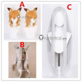 Sewayaki Kitsune no Senko-san Shiro and Senko-san Cosplay Wigs