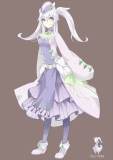 Pokemon Gijinka Goodra Puple Green Human Cosplay Costumes