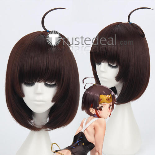 Koutetsujou no Kabaneri Mumei Short Brown Cosplay Wigs
