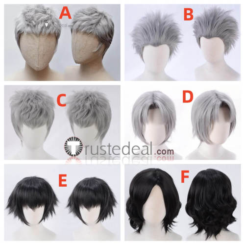 Devil May Cry 5 Dante Vergil Nero V Lady Grey Black Cosplay Wig