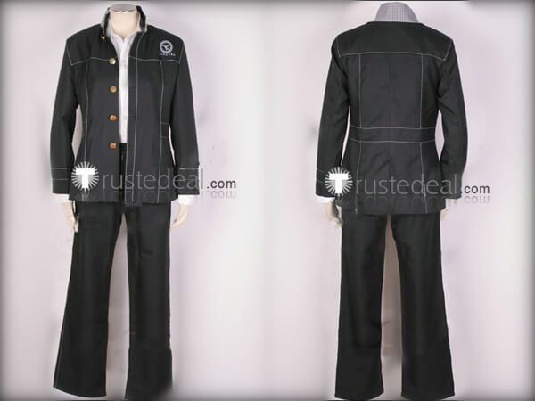 Shin Megami Tensei Persona 4 Yasogami High School Naoto Shirogane Yu Narukami Boy Uniform Cosplay Costume2