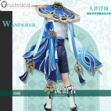 Genshin Impact Wanderer Scaramouche Cosplay Costume Custom Size Plus Size