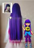 Glitch Techs Miko Kubota Purple Pink Black Cosplay Wig