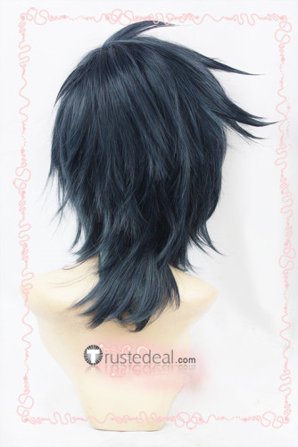 Touken Ranbu Shokudaikiri Mitsutada Short Blue Cosplay Wig