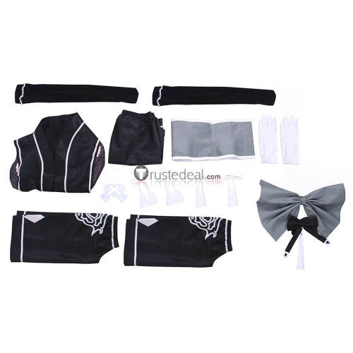 Nier Automata 2B Switch Black Kimono Cosplay Costume