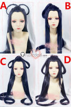 Touken Ranbu Online Jiroutachi Purplish Blue Cosplay Wigs