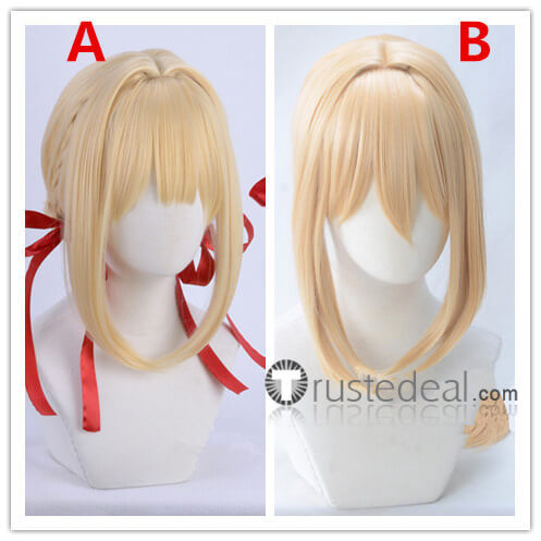 Violet Evergarden Blonde Cosplay Wigs