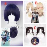 Genshin Impact Wanderer Scaramouche Kaveh Eremite Desert Clearwater Brown Blonde Blue Purple Cosplay Wigs
